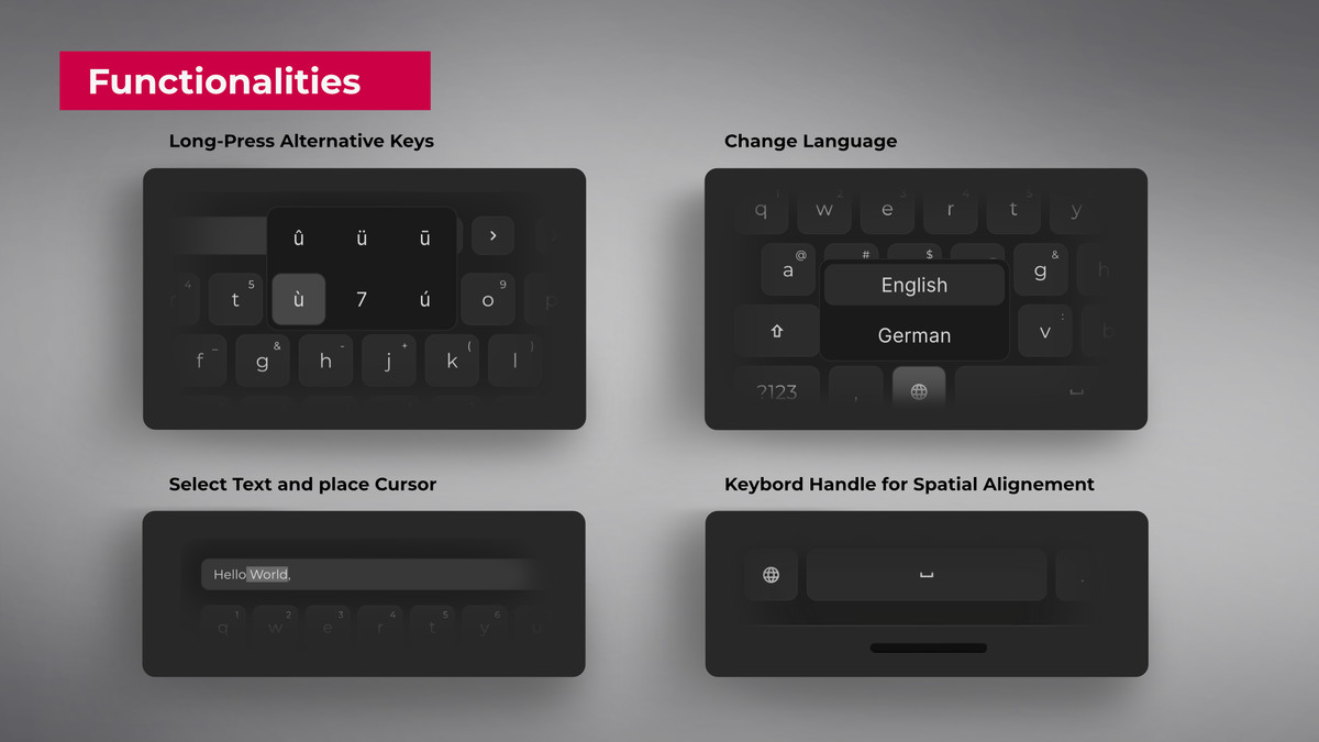 VR Spatial Keyboard