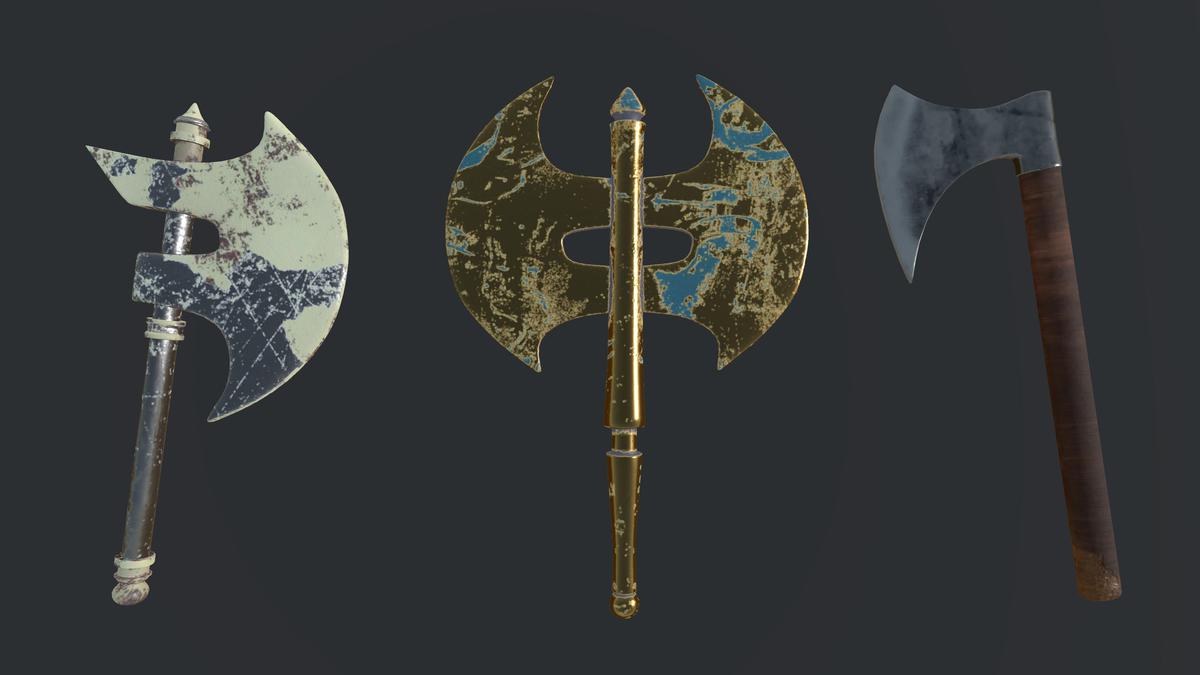Mid poly Axes Collection