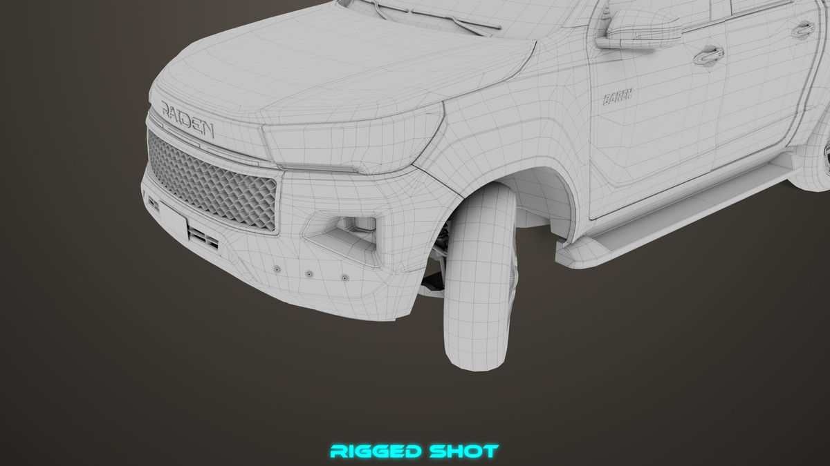 Pickup Truck 04 Brown URP HDRP Textures