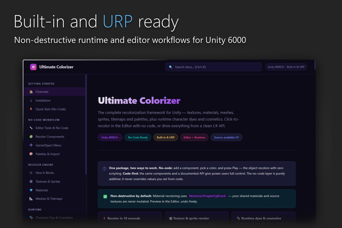 Ultimate Colorizer - Palette Swap, Recoloring & Material Variants