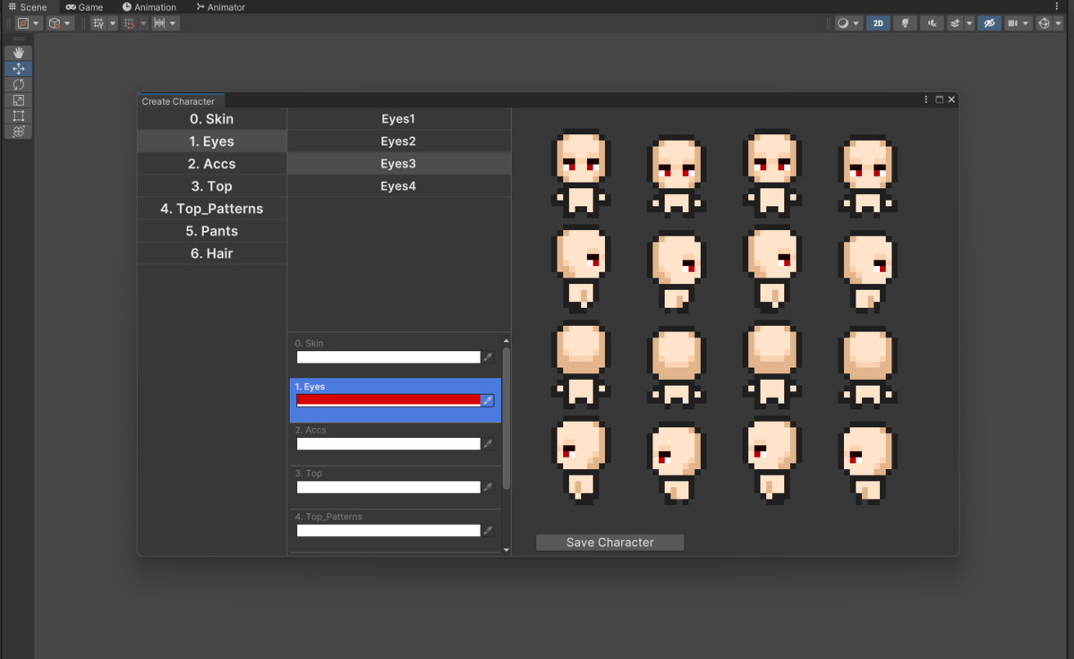 16*16 Pixel Character Maker
