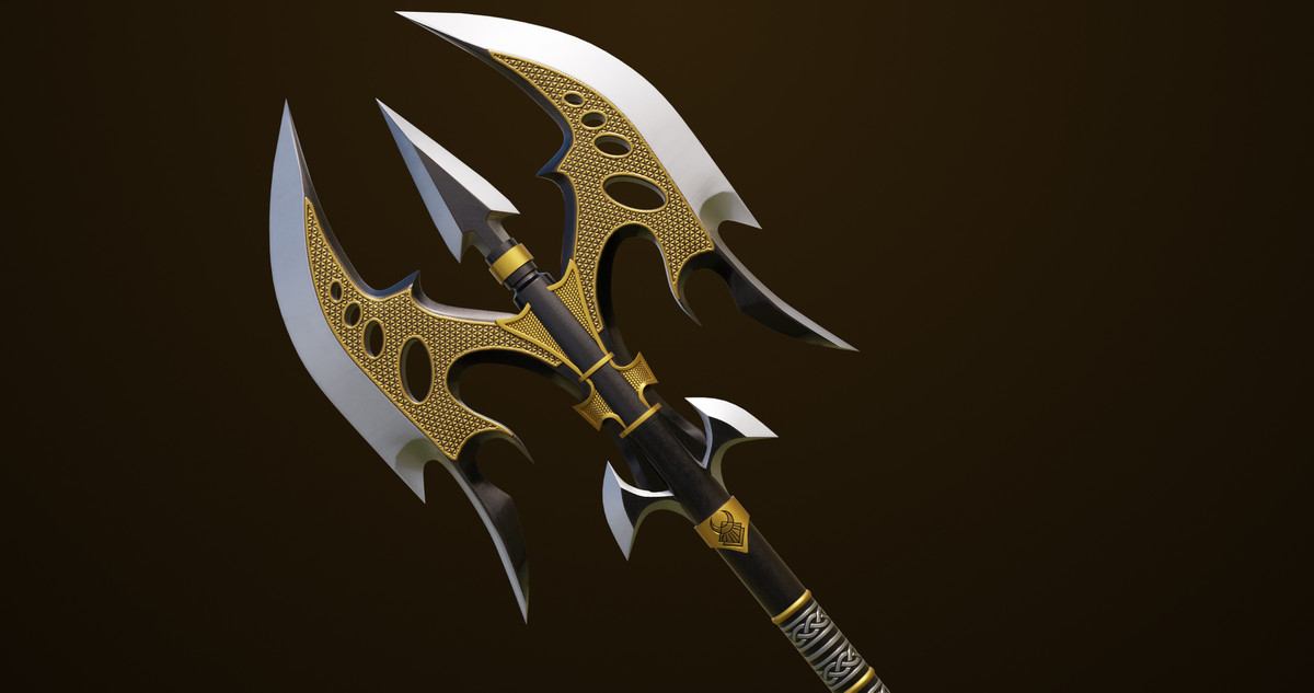 Battle Axe 01 URP HDRP Textures