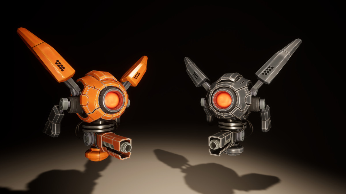 Sci-Fi Drone: Stylized Enemy Unit