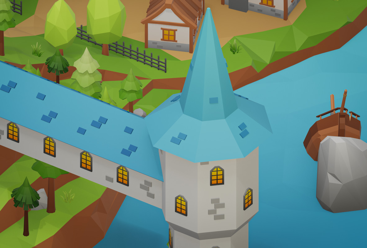 Low Poly Medieval Locations Pack