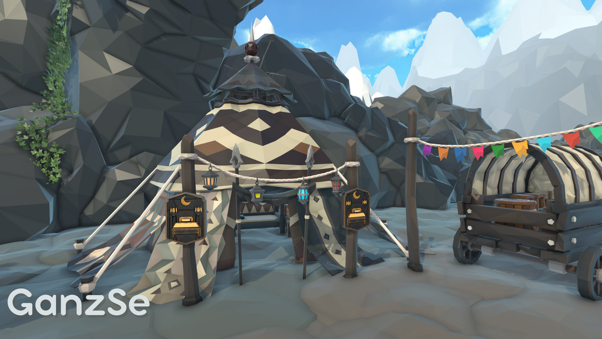 GanzSe Mountain Trade Pass - Stylized Low Poly Environment