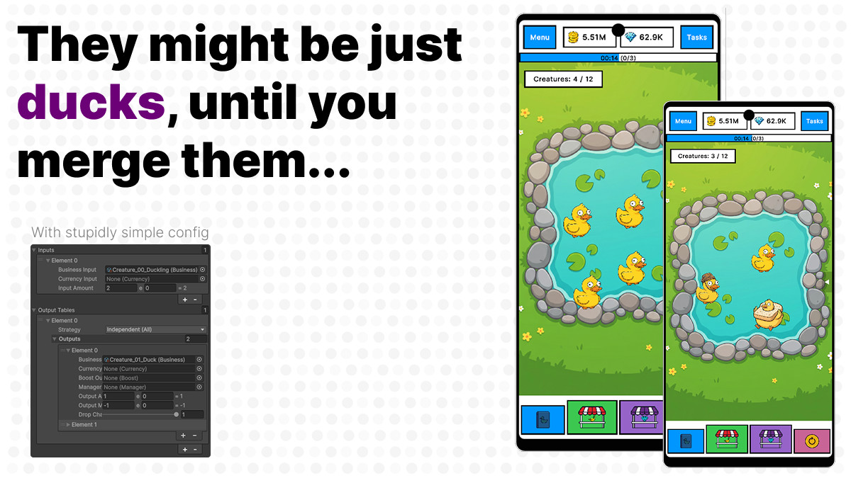Duck Evolution - Complete Merge Game Template