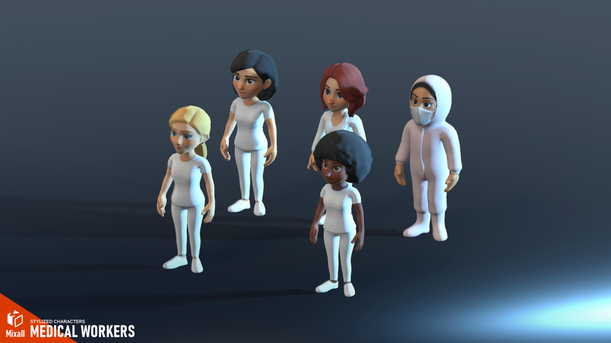 Medical workers - stylized characters