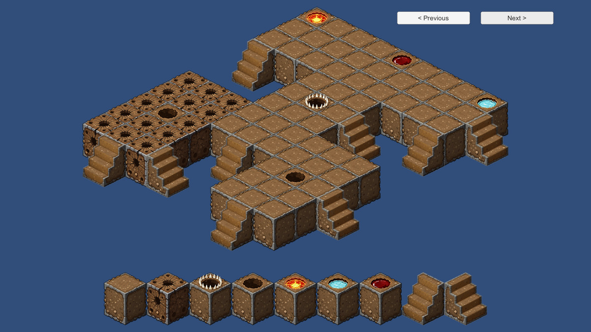 2D Isometric Modular Tileset – Dirt & Gravel