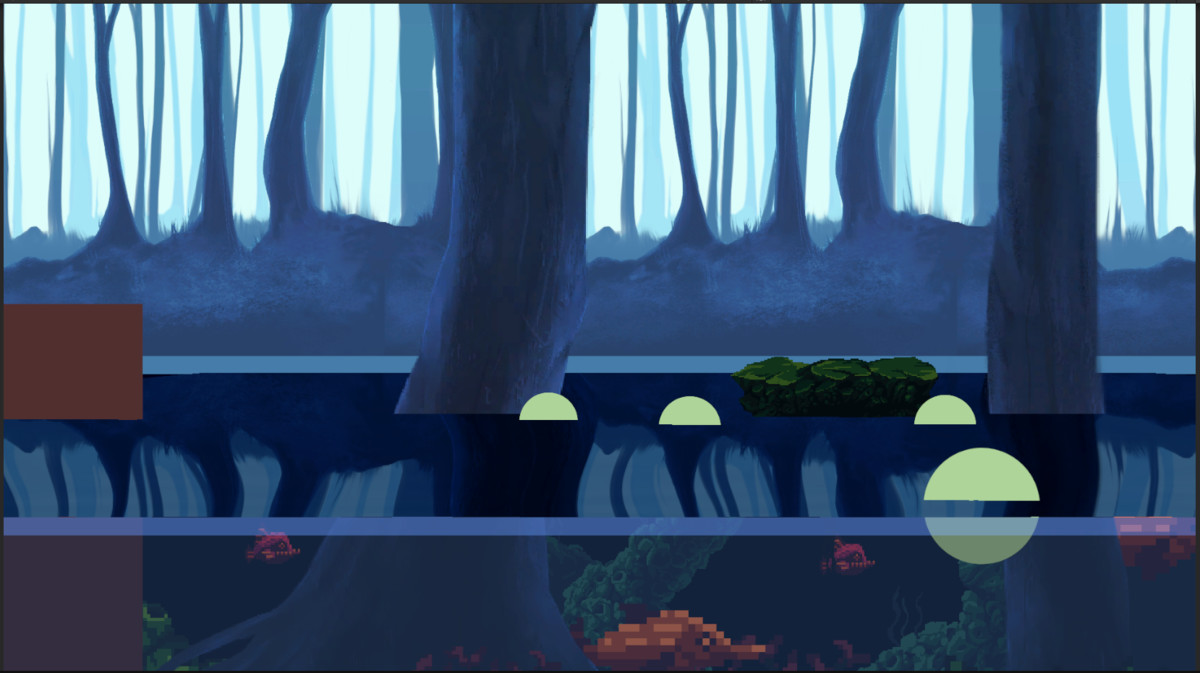Interactive 2D/2.5D Water with ripples
