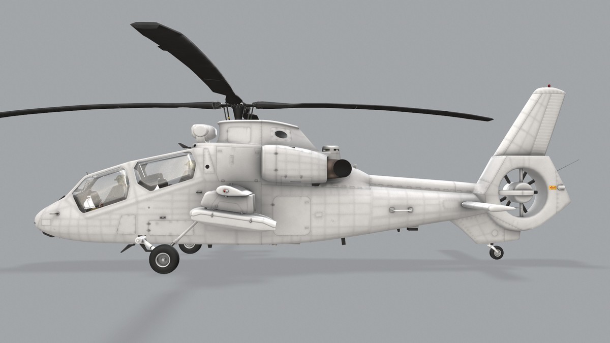 OH-1 Ninja Blank Livery Basic Animation (4