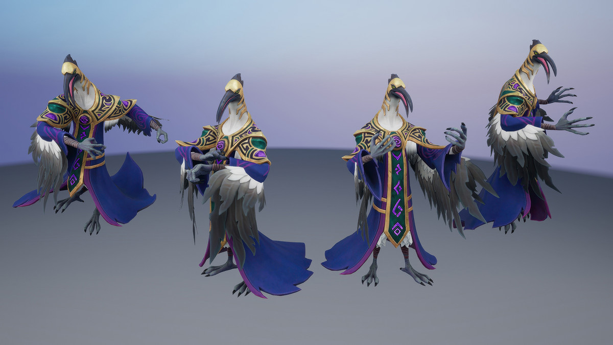 Stylized Egyptian Ibis Mage