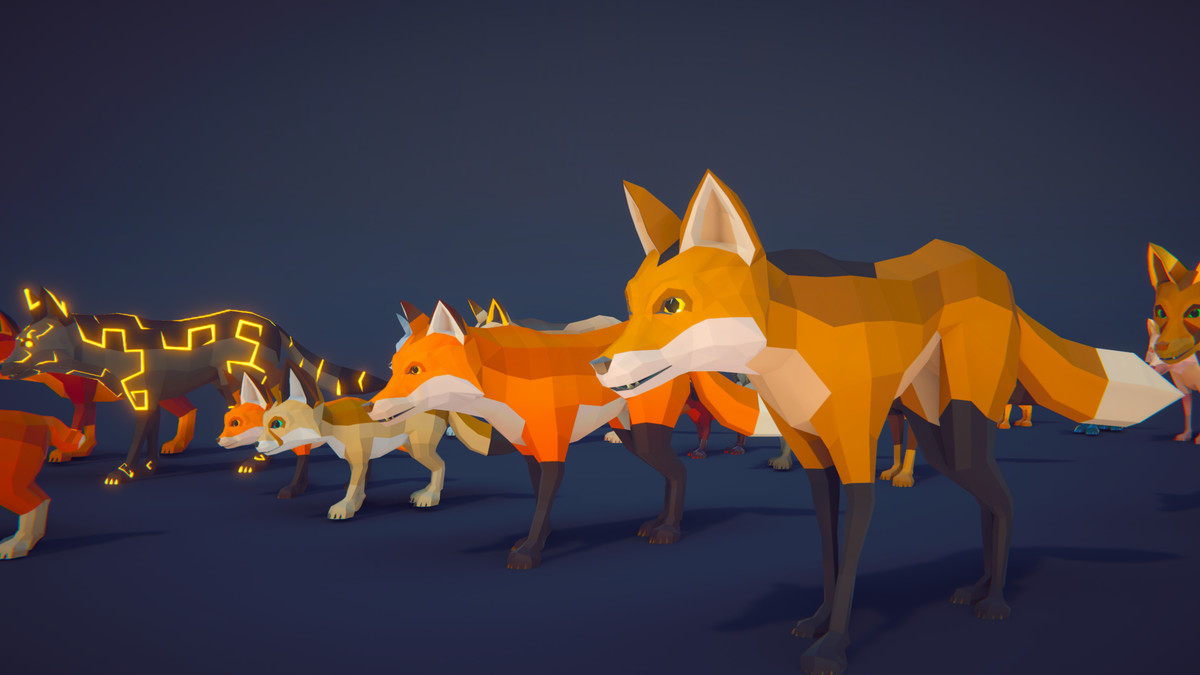 Poly Art: Fox