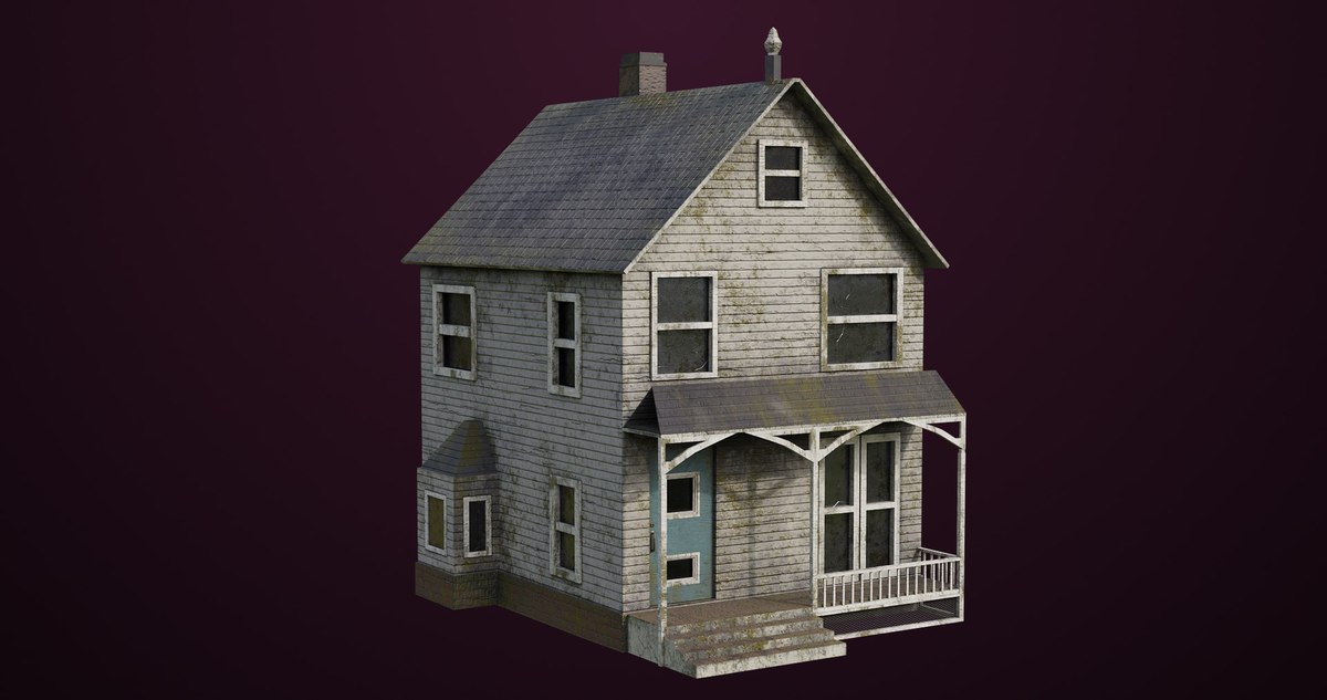Old Dusty Vintage House 01 URP HDRP Textures