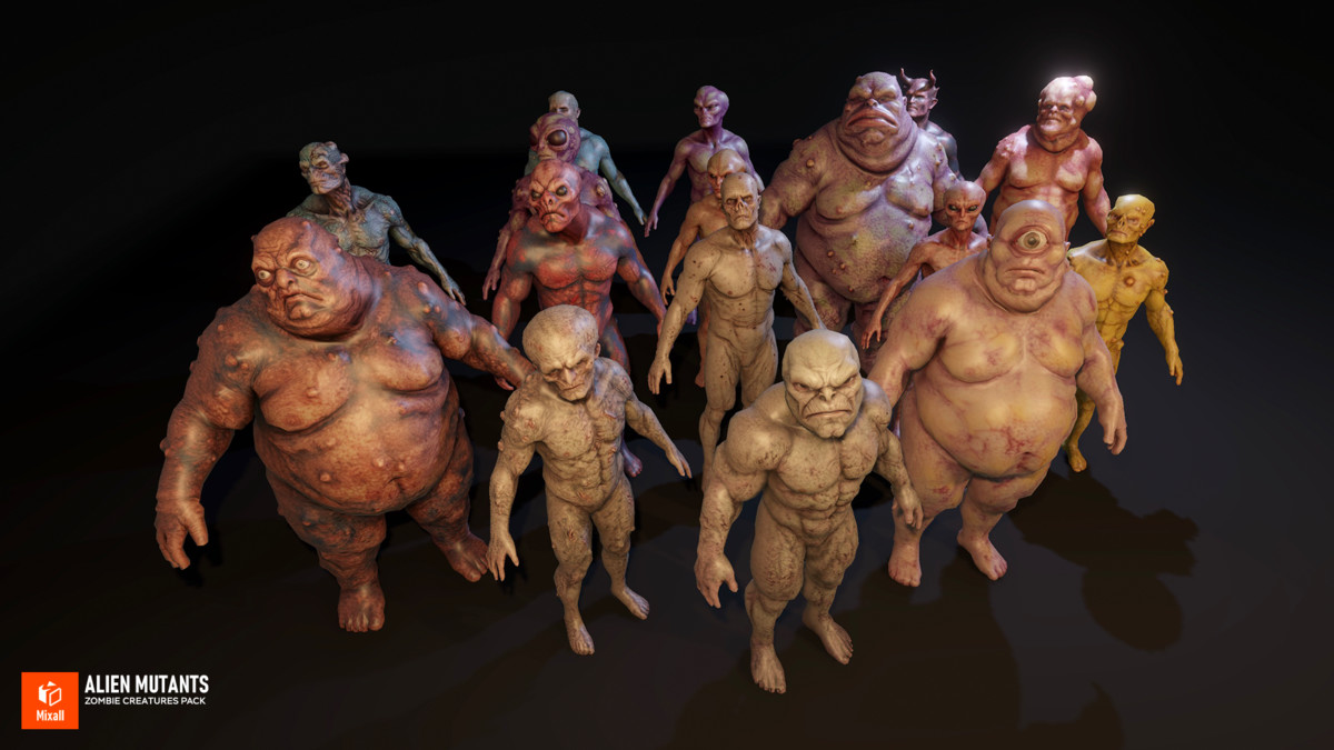 Alien Mutants - Zombie Creatures Pack