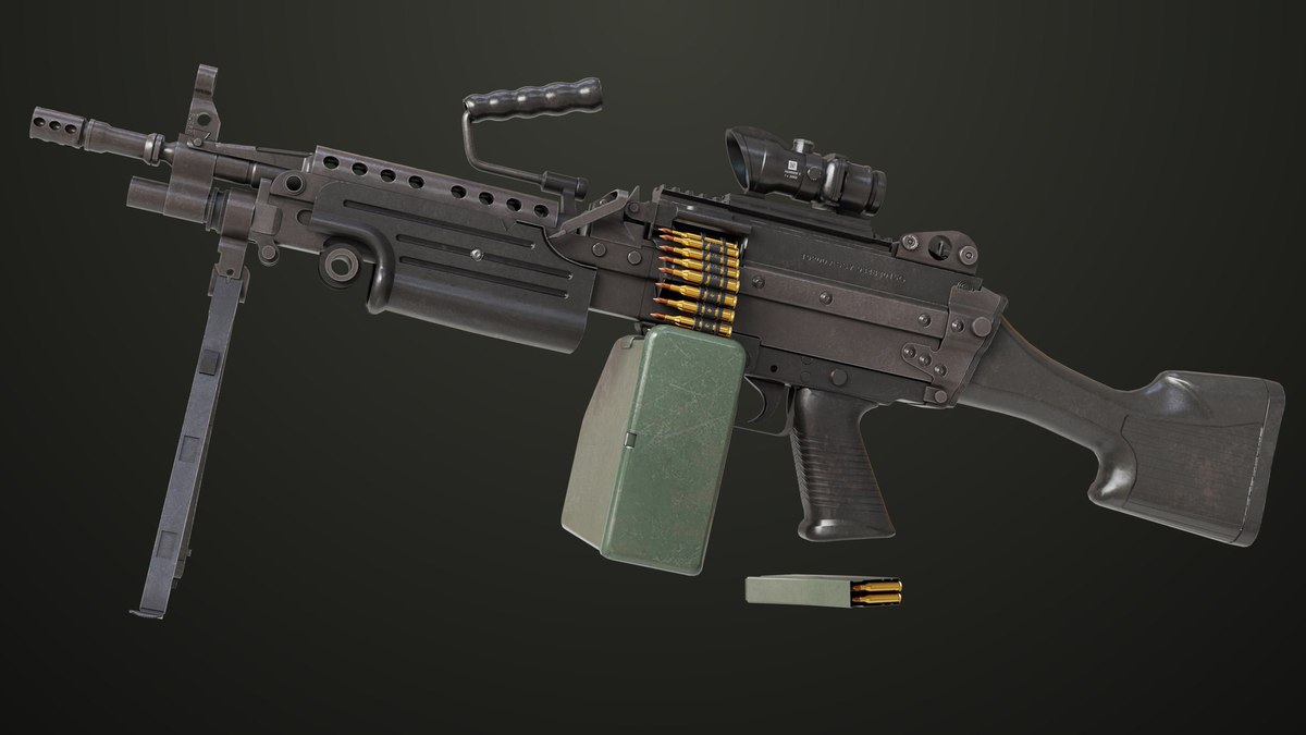 Machine Gun 12 URP HDRP Textures