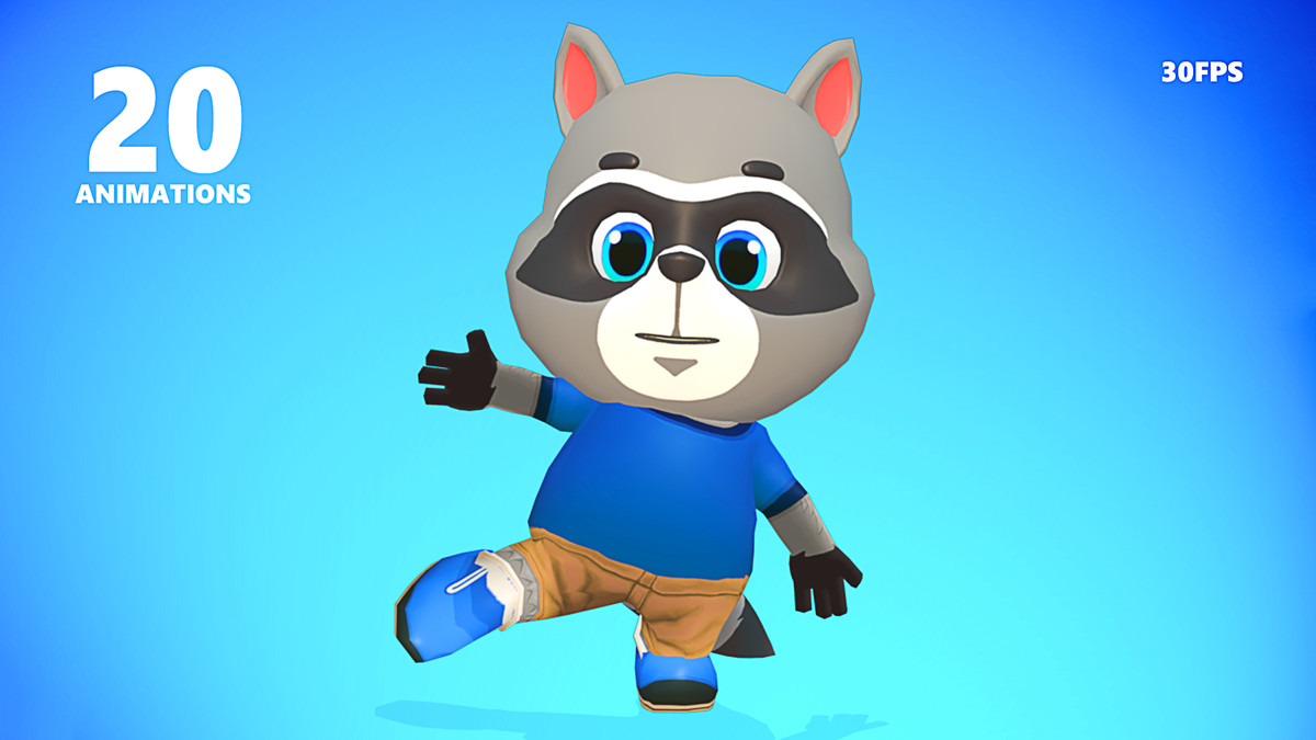 Raccoon Dog Animated