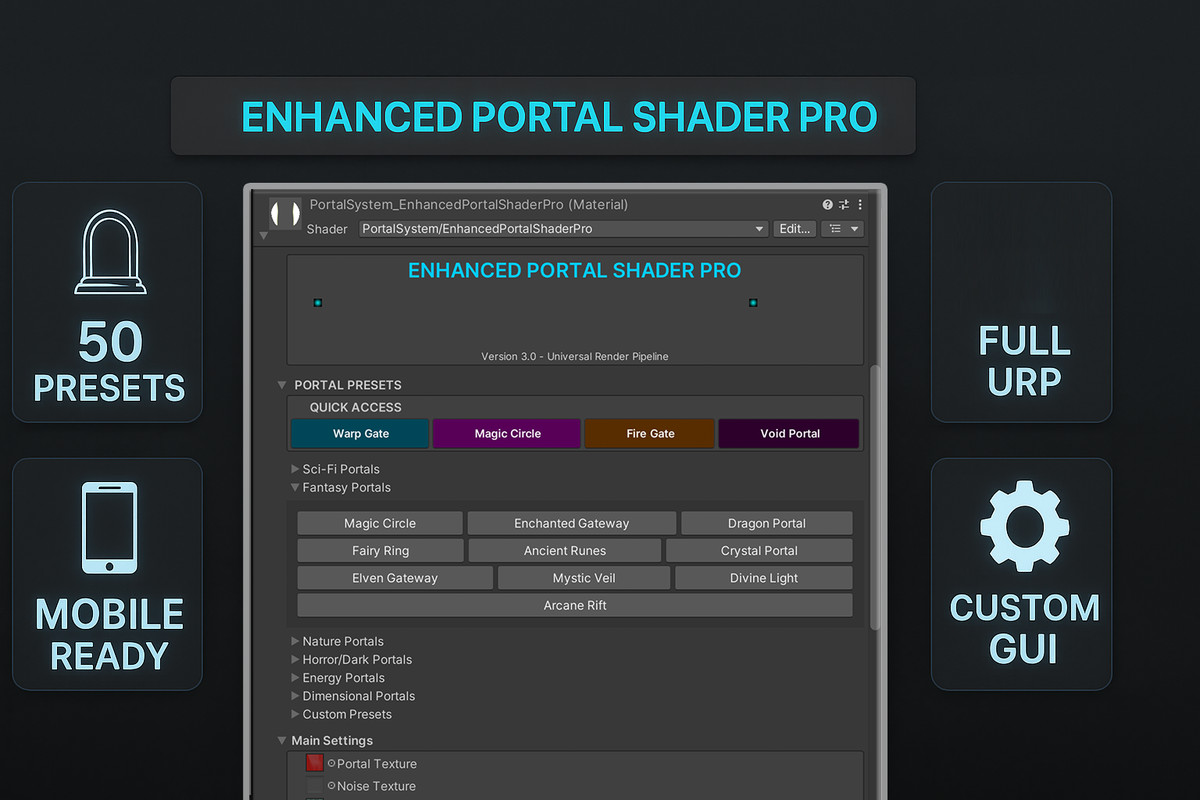 Portal Master Pro - VFX Shader System