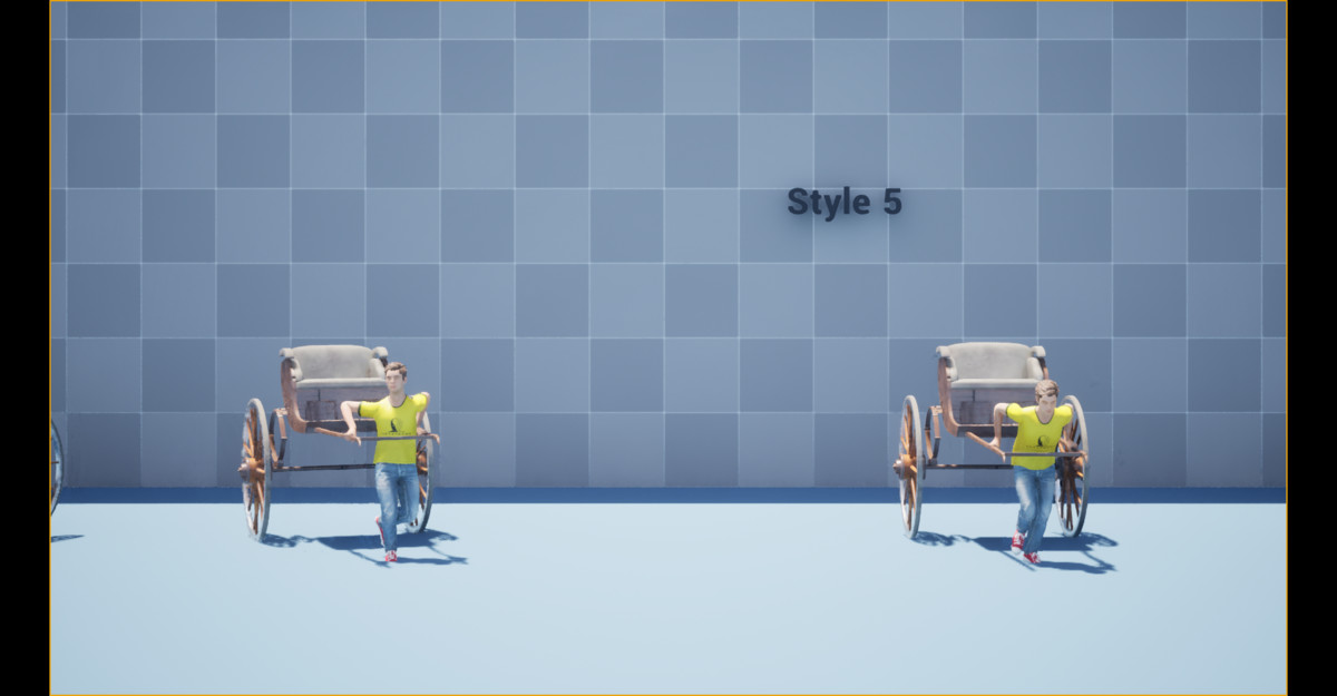 Hand Pulled Rickshaw Animation