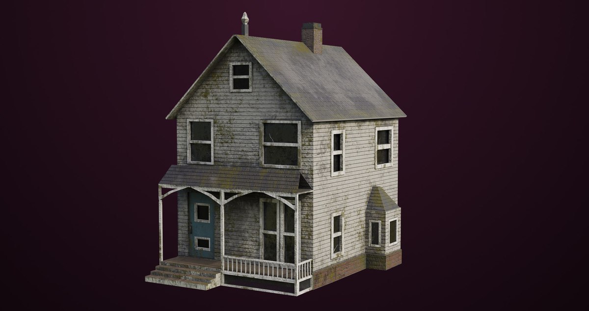 Old Dusty Vintage House 01 URP HDRP Textures