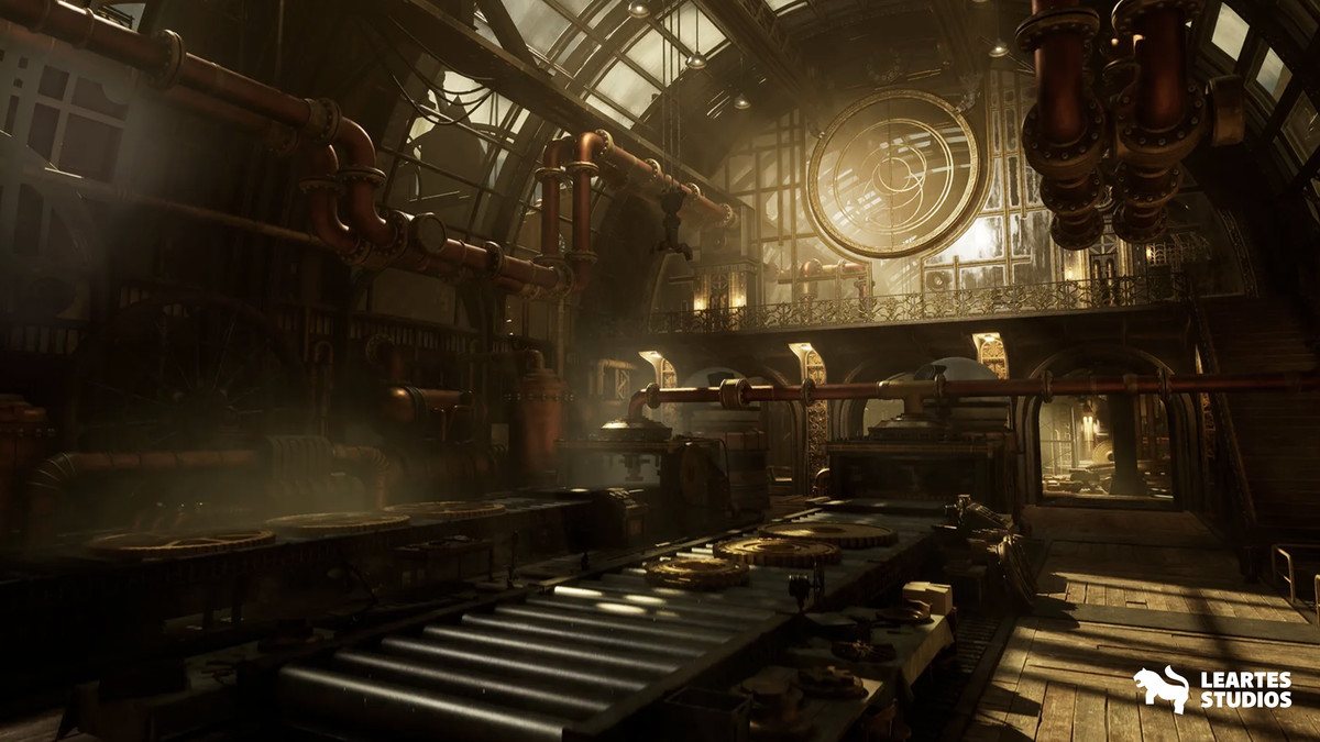 Steampunk Clock Factory Environment