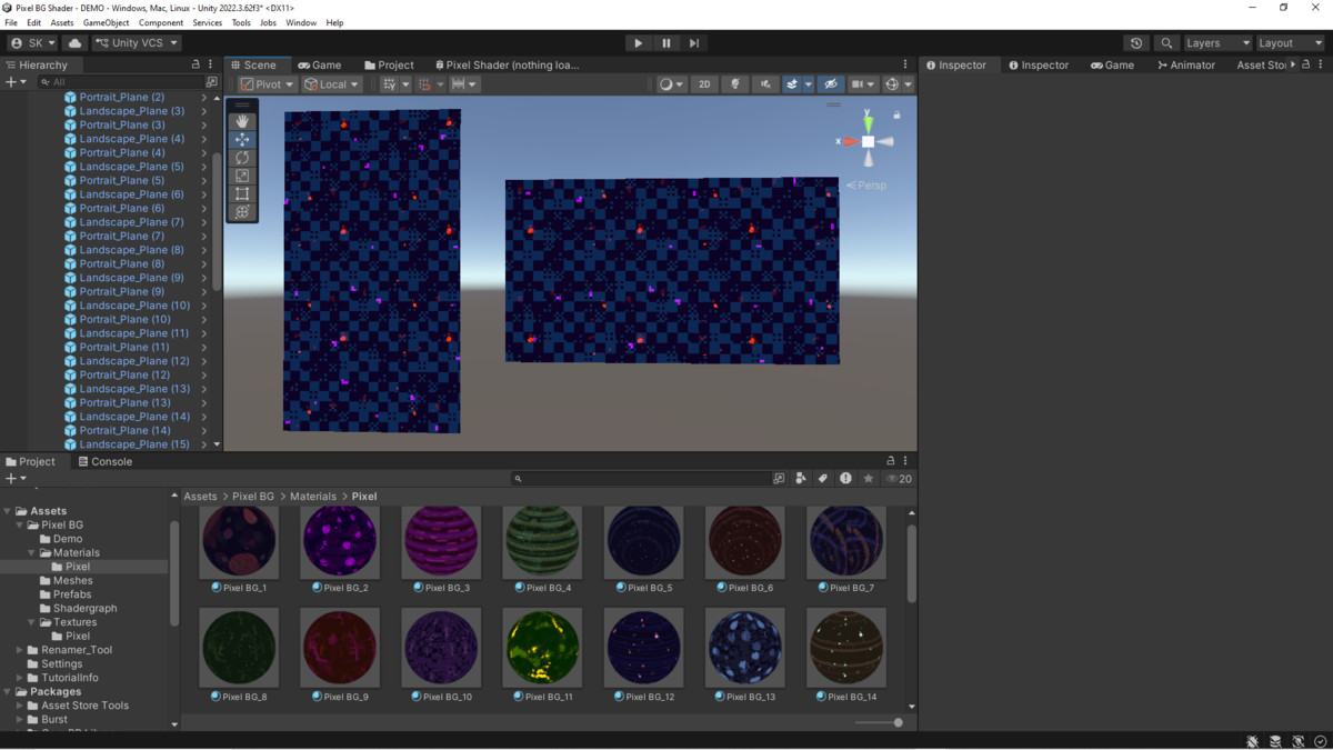 Pixel BG Shader