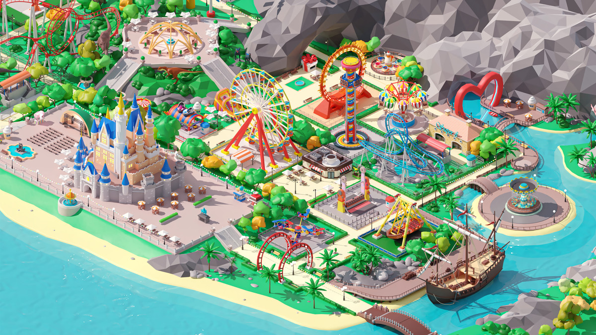 Amusement Park - Low Poly 3D Models Pack