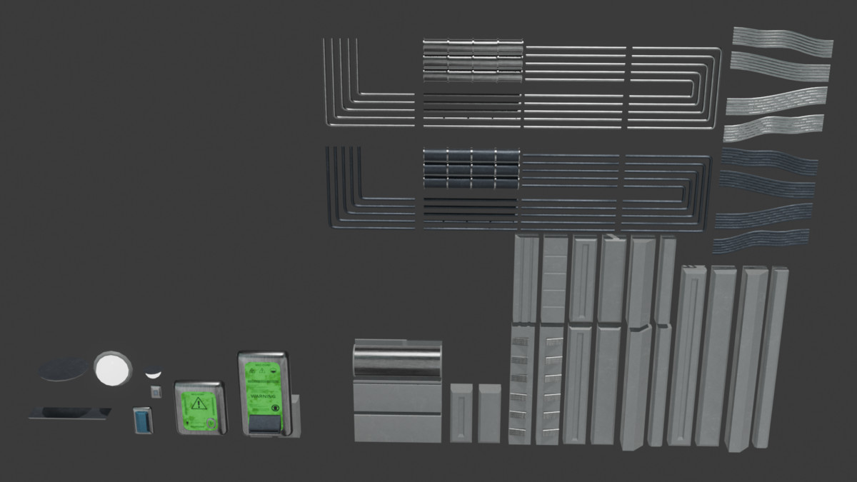 Modular_SciFi_Pack (146 Objects, LowPoly)