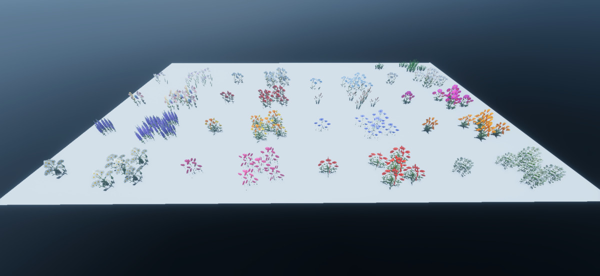 PolyArt Series - Grass & Flowers