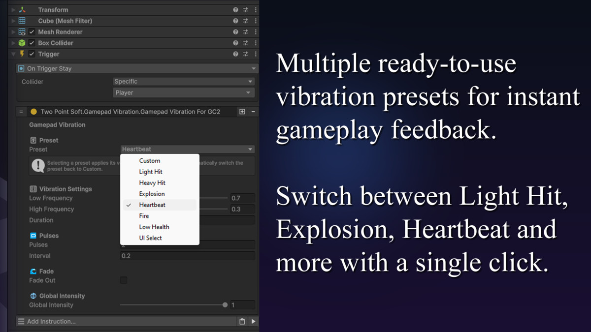 Gamepad Vibration System for Game Creator 2