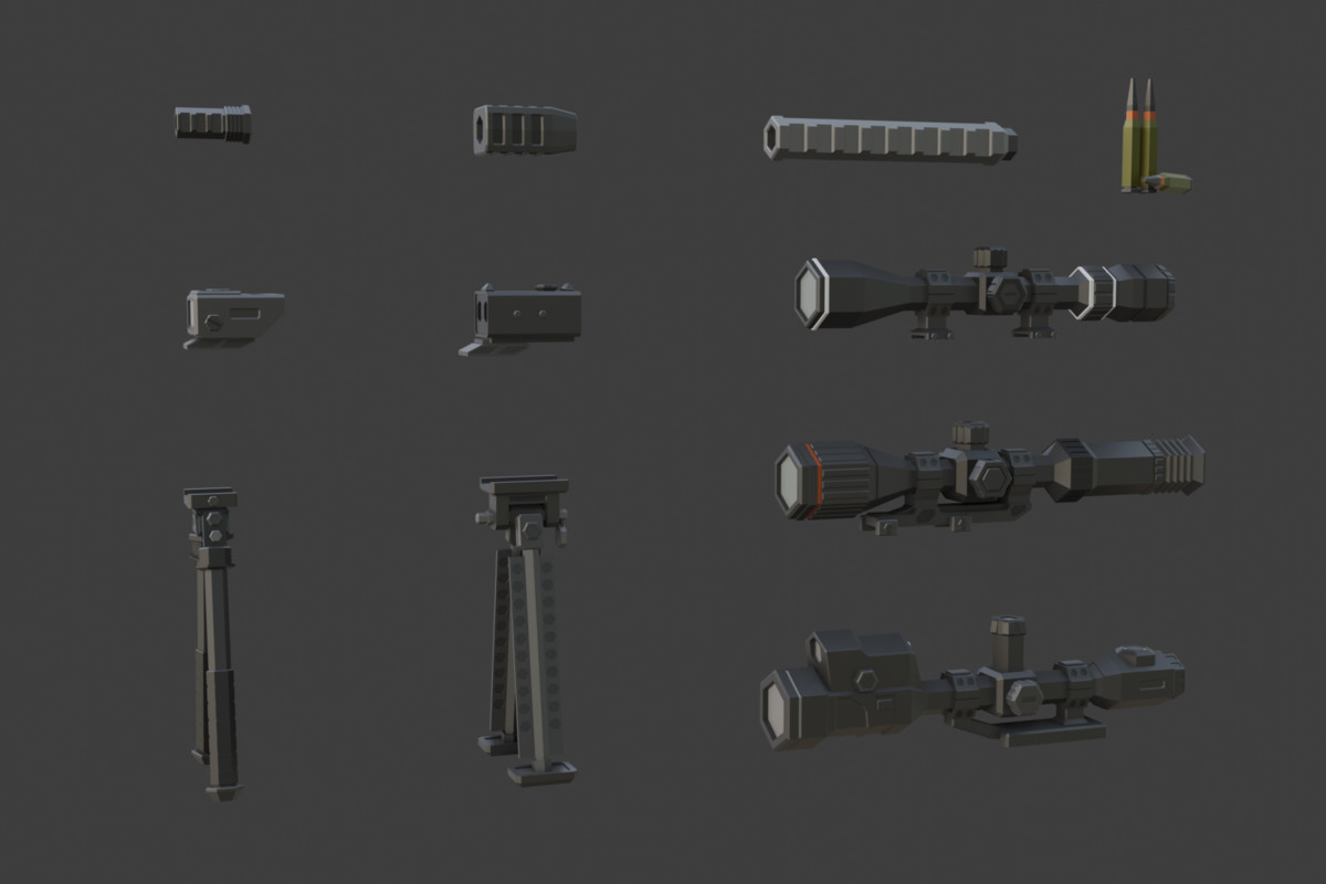 Low Poly Weapon Bundle Pack 3