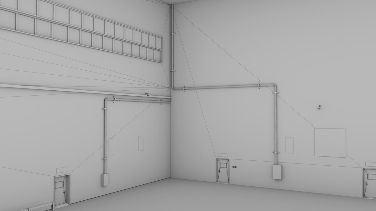 Logistic Cargo Warehouse Interior and Exterior URP HDRP Textures