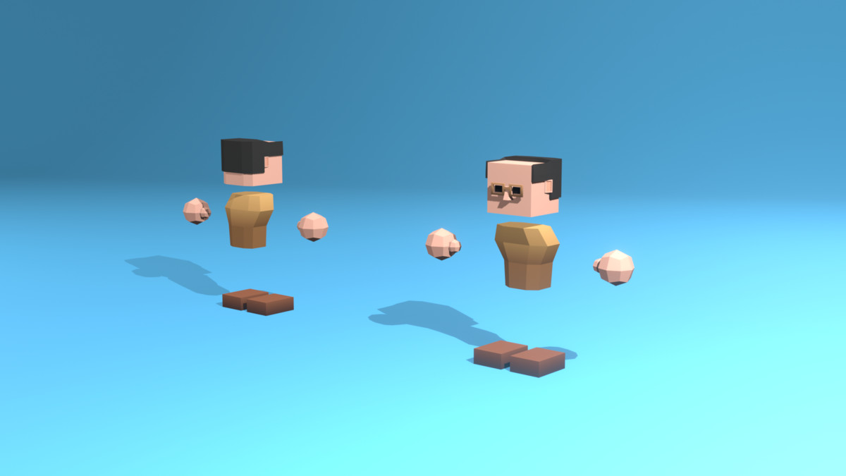 Low Poly Cubic Character - By Shokubutsu