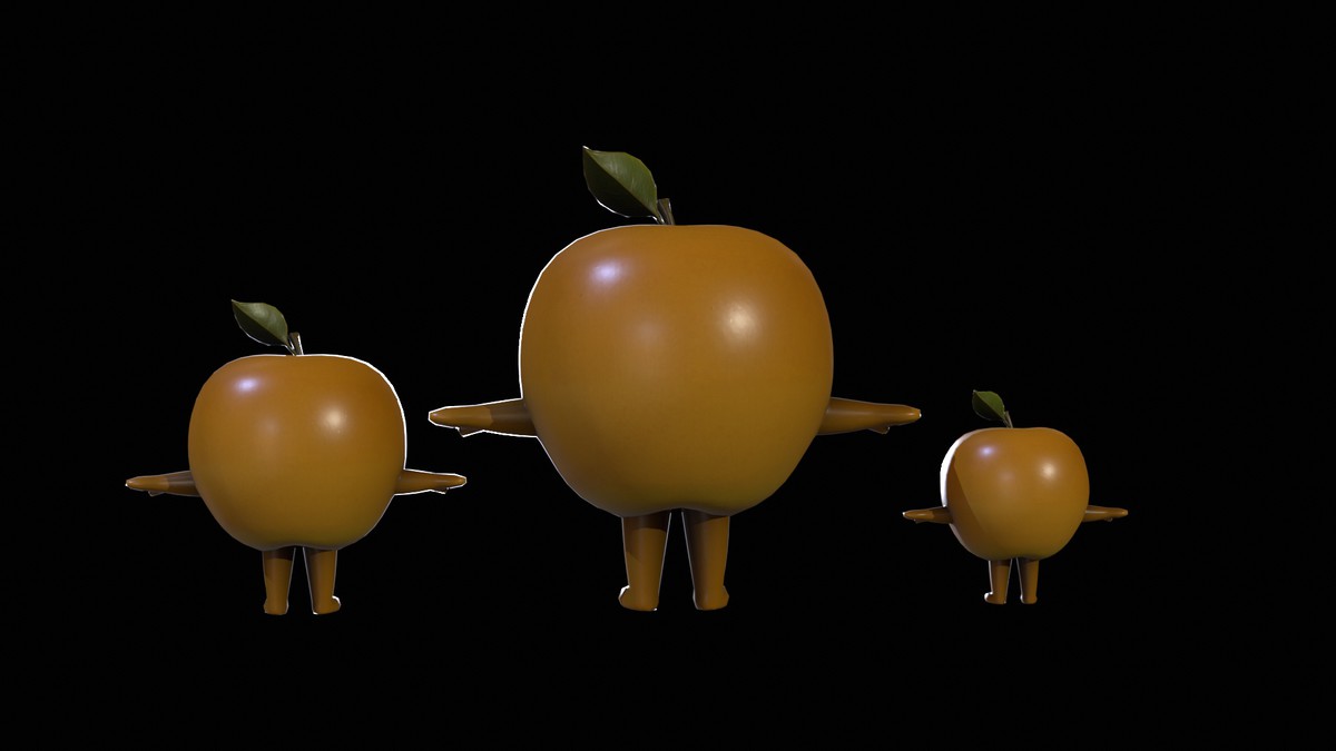 Chibi Fruit Apple two