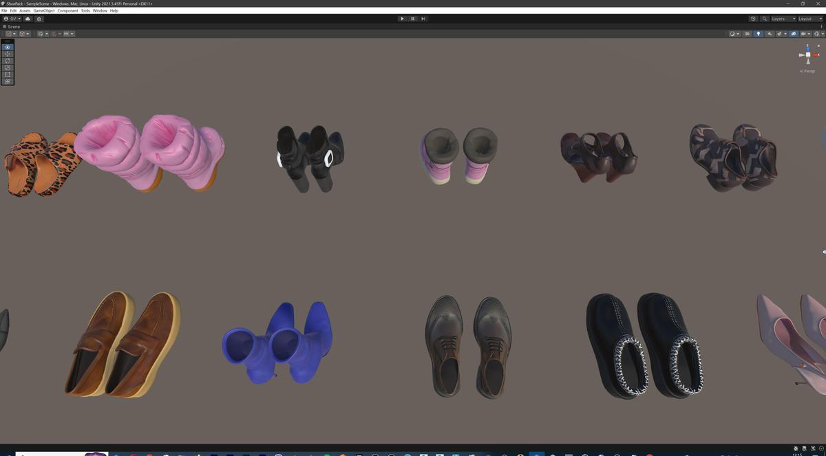 Ultimate Shoe Pack (72 Footwear Low-poly 3D models)