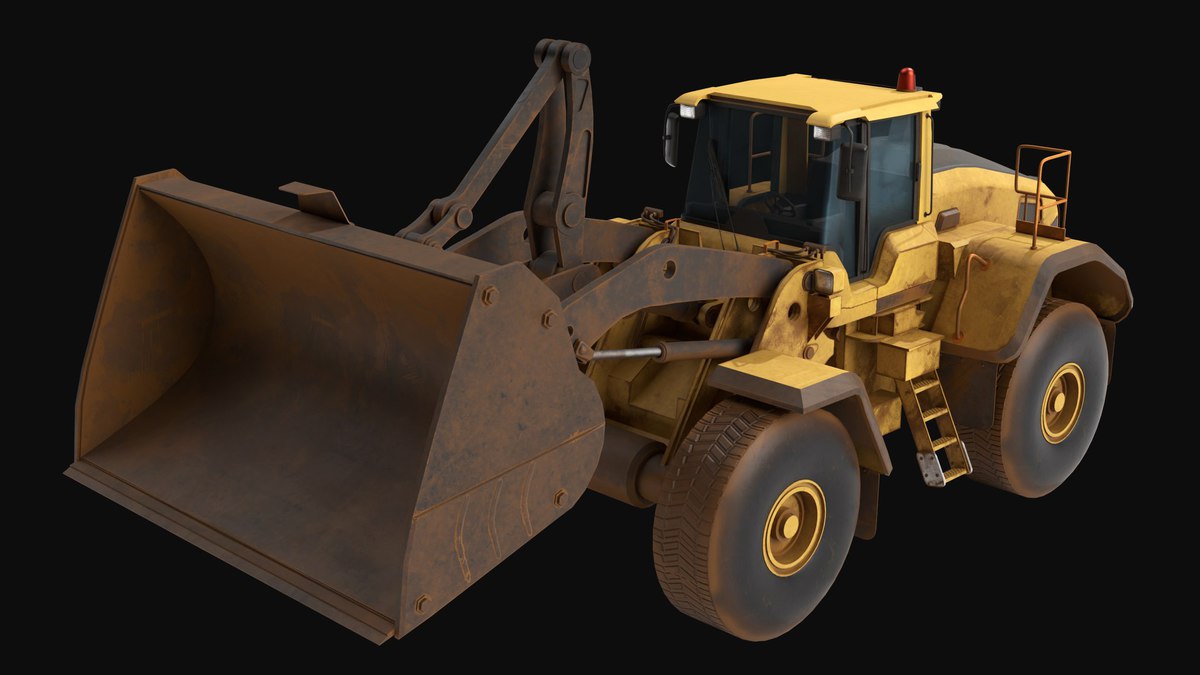 Dirty Mining Truck 02 URP HDRP Textures