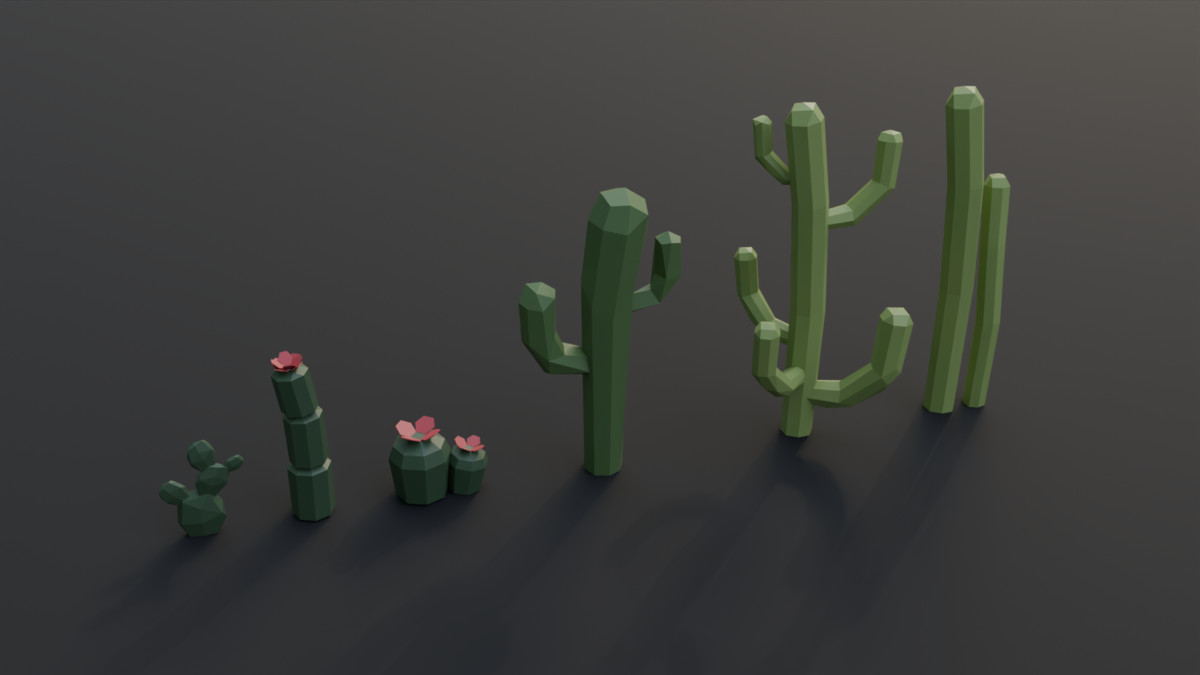 Low Poly Nature Pack -assets model