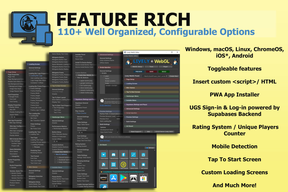 LIVELY WebGL Template