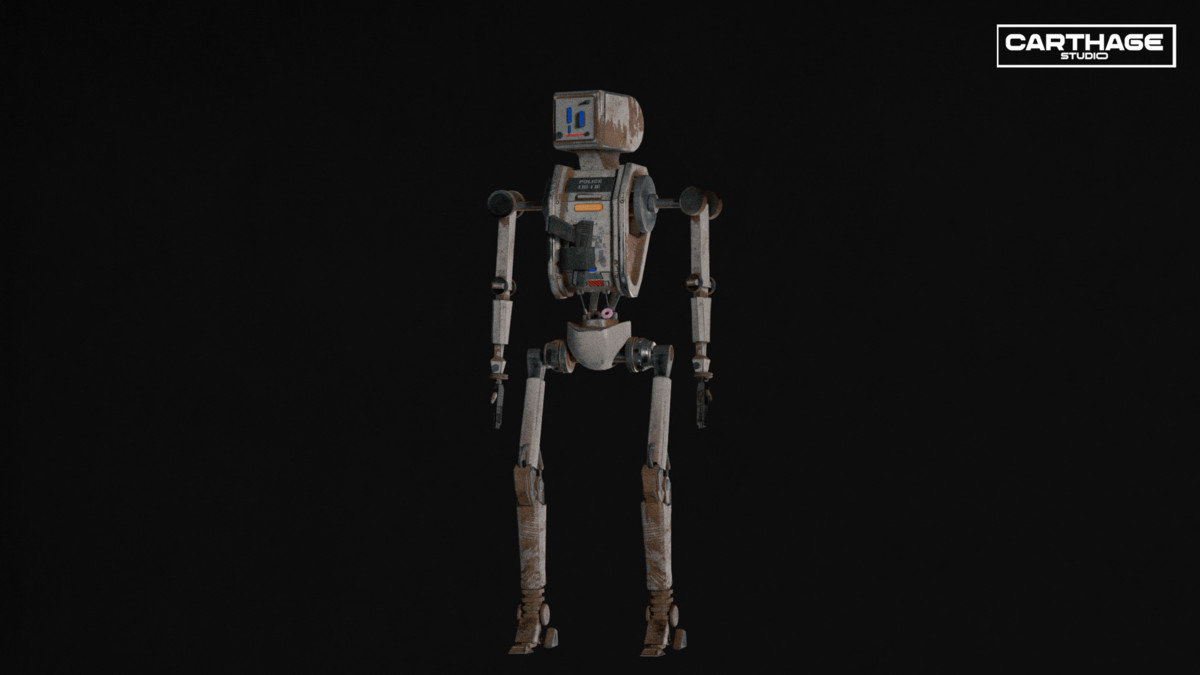 Security Robot NPC Bundle – 5 Rigged Game-Ready Characters