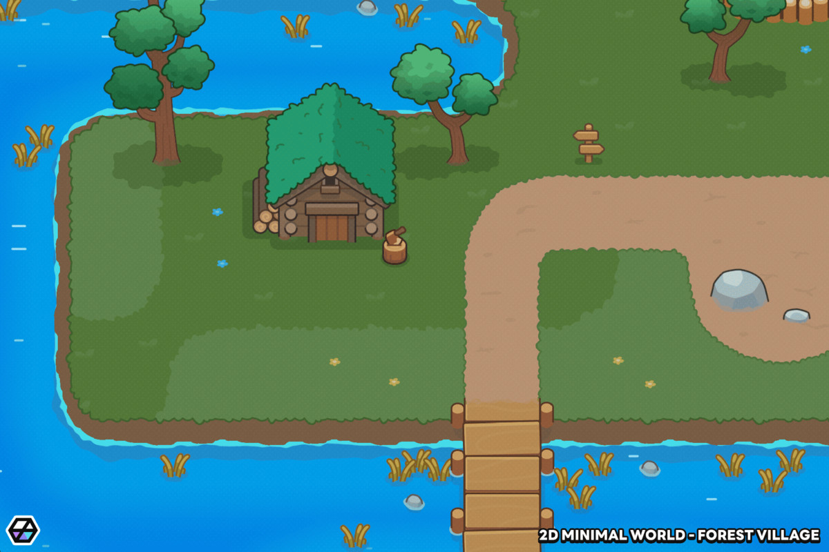 2D Minimal World - Forest Village