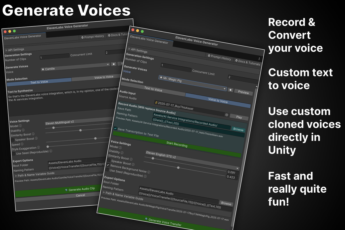 AI Tools • Voice, SFX, Images, Text • For ChatGPT, ElevenLabs, Flux + more