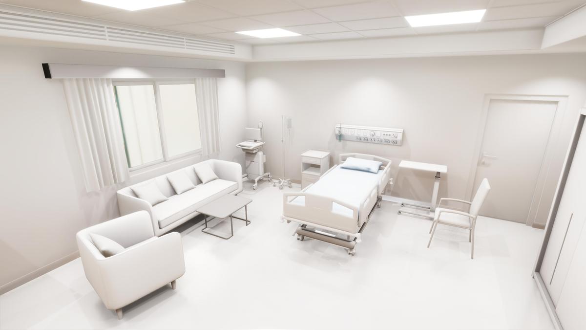 Hospital Room Interior – Medical Environment