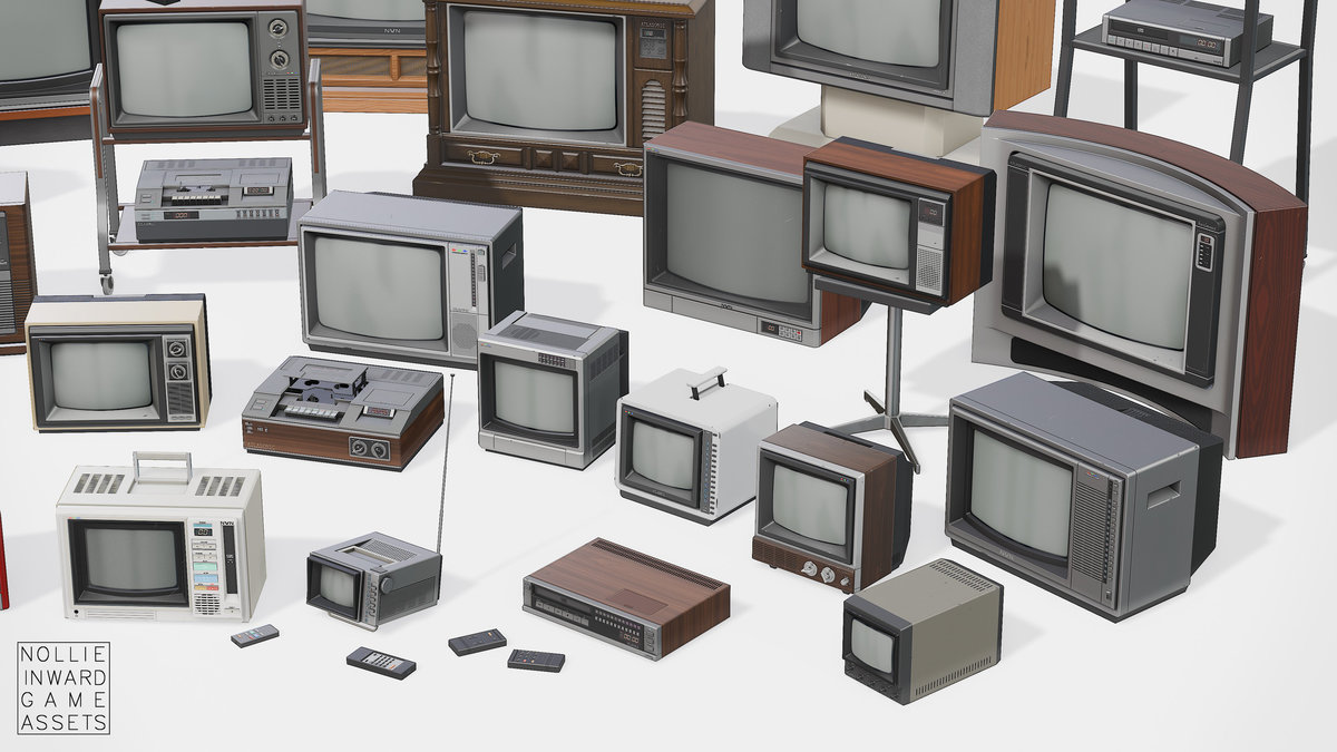 80s TVs Mega Pack - Vintage TV and VCR Collection