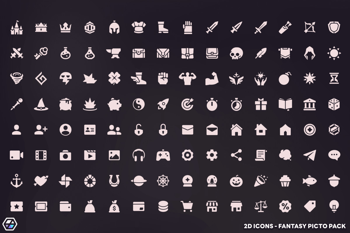 2D Icons - Fantasy Picto Pack