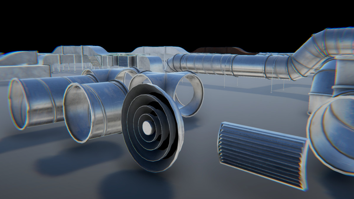 Modular Industrial Air Duct System