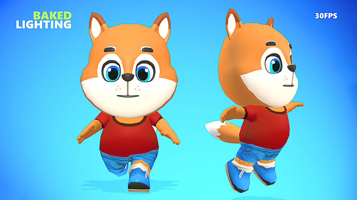 Fox Dog Animated
