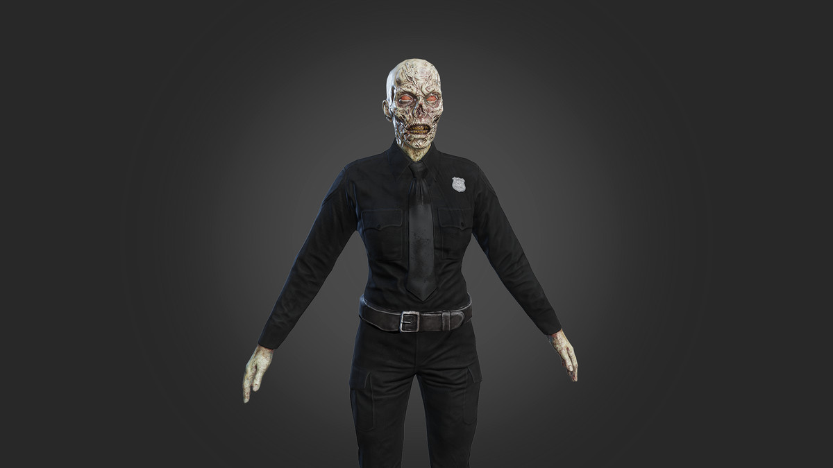 Zombie police girl