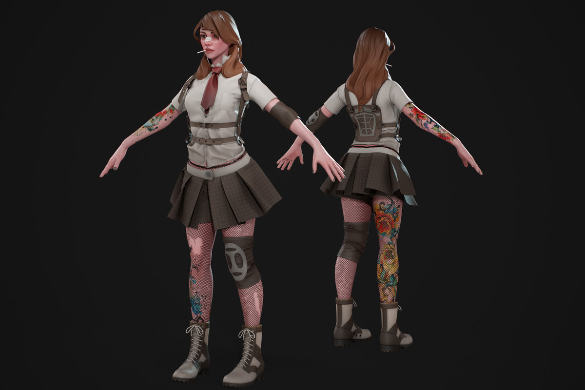 3D Stylized Girl