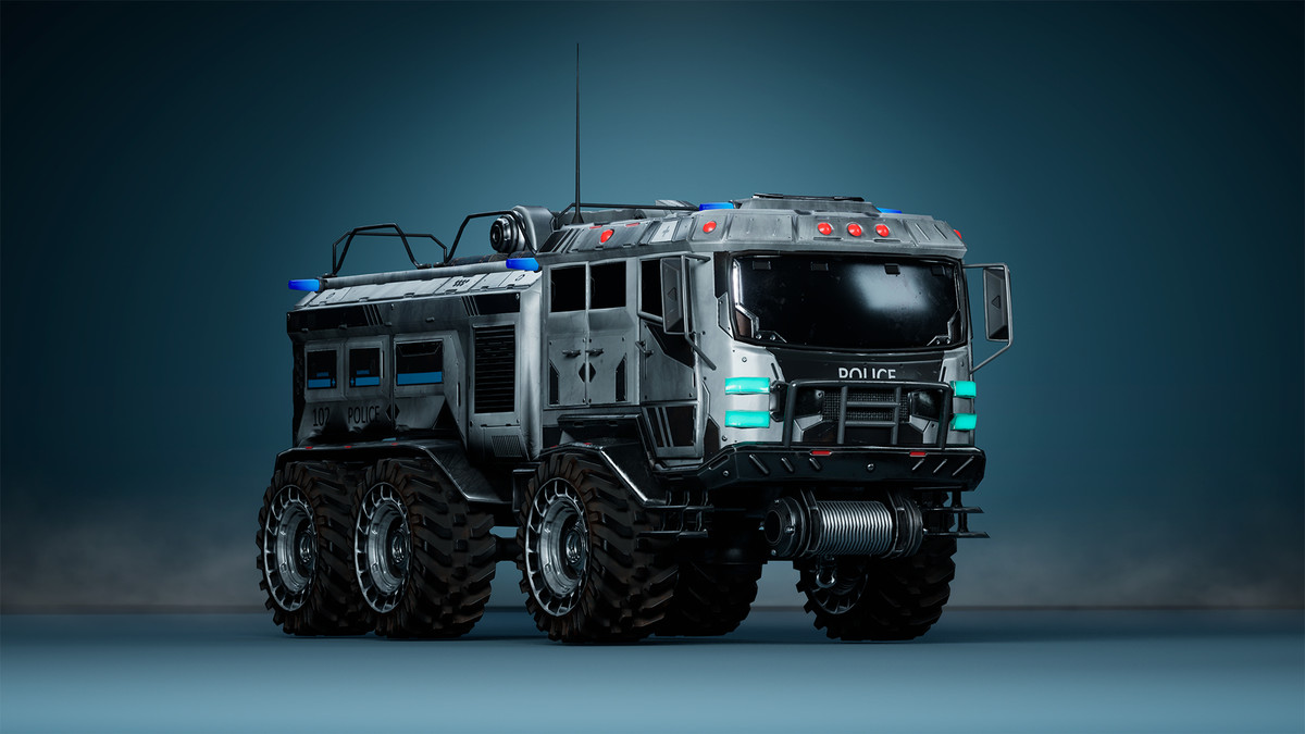Sci-Fi Transport - Fireman truck