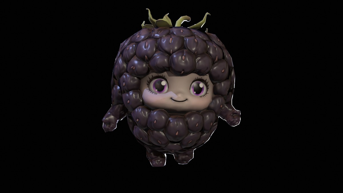 Chibi Fruit Blackberry