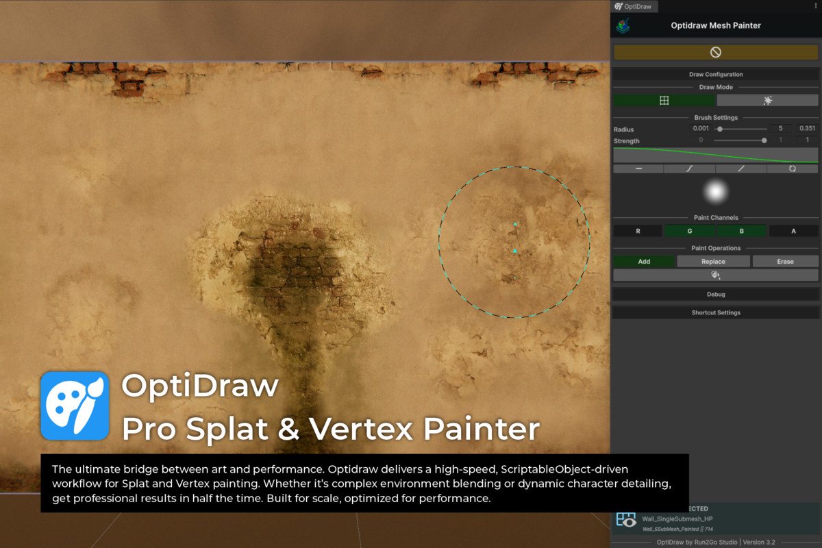 OptiDraw – Advanced Mesh Painting Tool